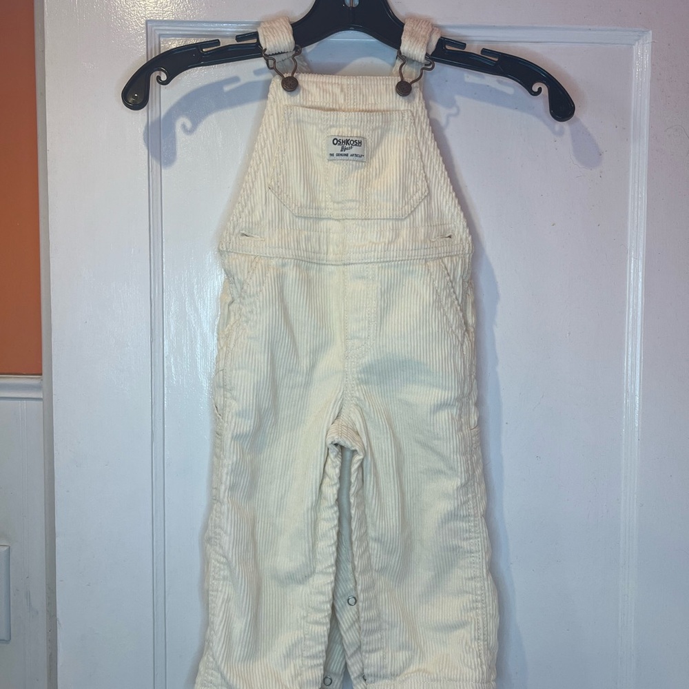 OshKosh B'gosh Kids Cream Overalls